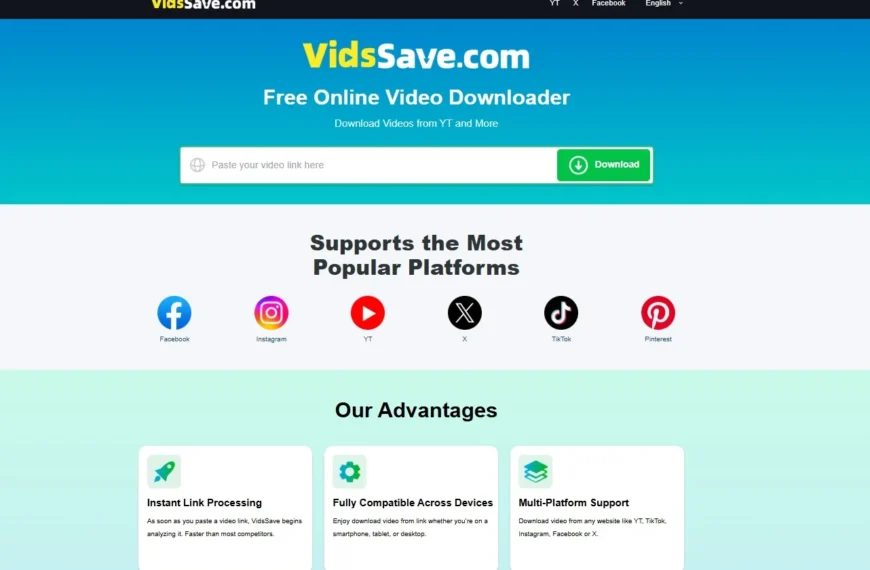 Download Any Video Free with VidsSave – Online Tool for All Platforms